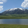 Elk Mountain, Pond, Green, Snow & Clouds, 400616_011Hrz