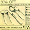 Silverware Newspaper Ad for May D&F 